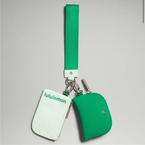 Lululemon Dual Pouch Wristlet - NWT Emerald Ice/Mint Moment